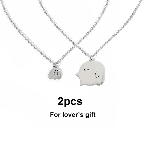 BowLift | Cute Little Ghost Couple Necklace