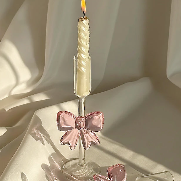 Glass Bow Candleholder | Bowlift