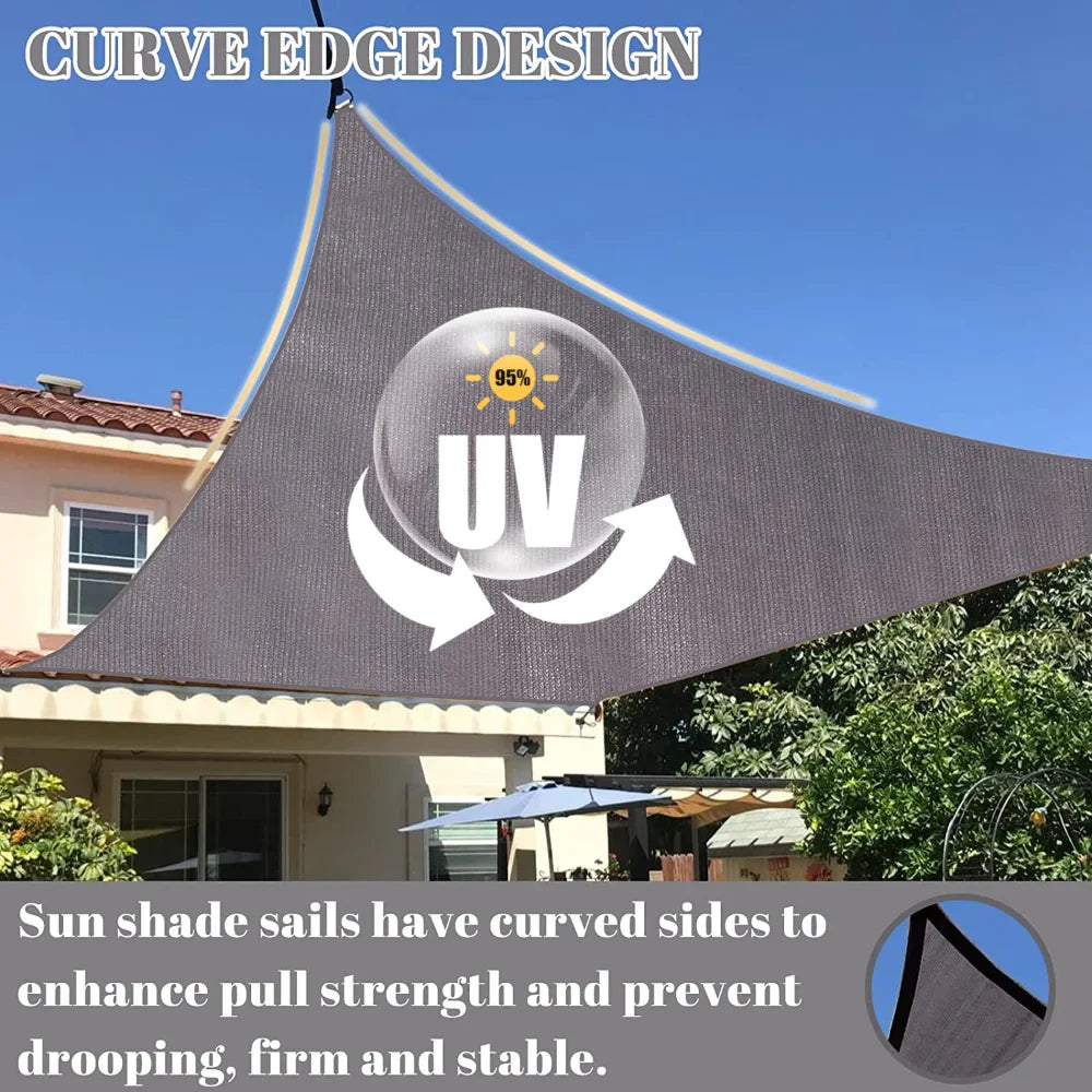BowLift | Waterproof Rectangular Sun Shade Sail with UV Protection & Mounting Kits – ShadeGuard