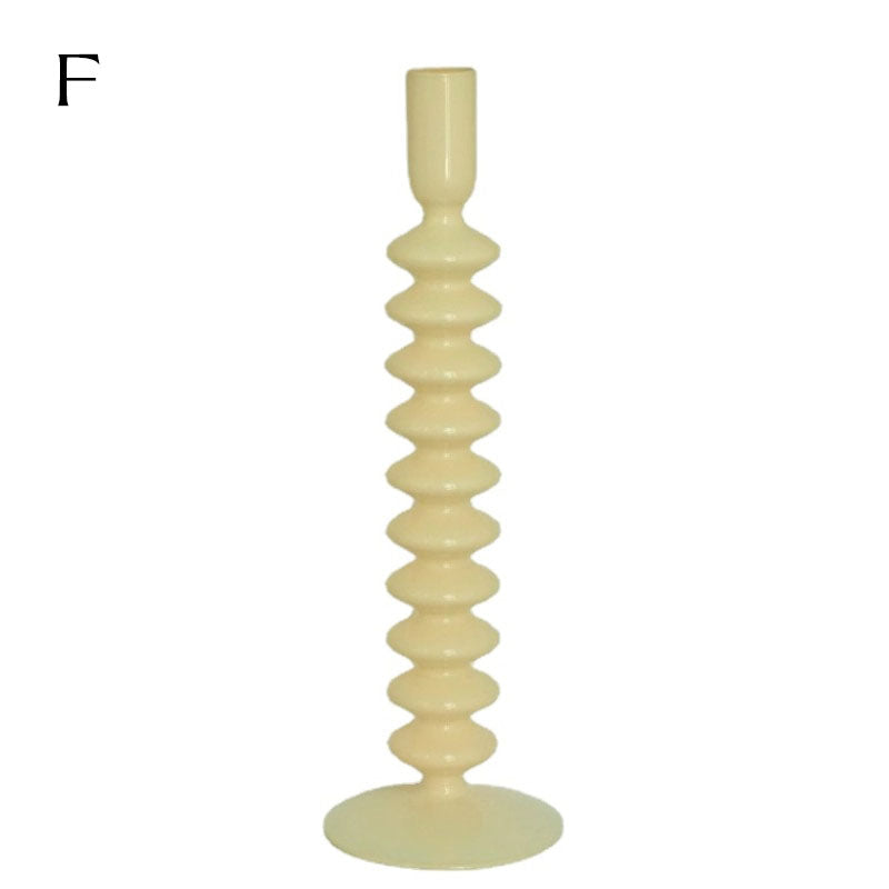 Ivory Glass Candleholder | Bowlift