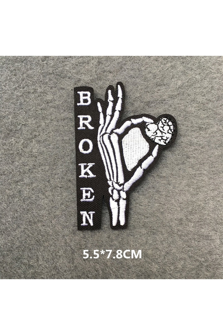 Punk embroidered patch set | Bowlift