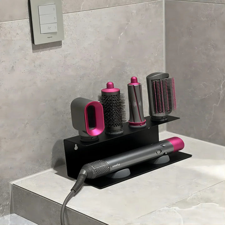 Multifunctional Hair Dryer Stand – Carbon Steel | For Hair Dryers, Straighteners & Curling Irons Bowlift