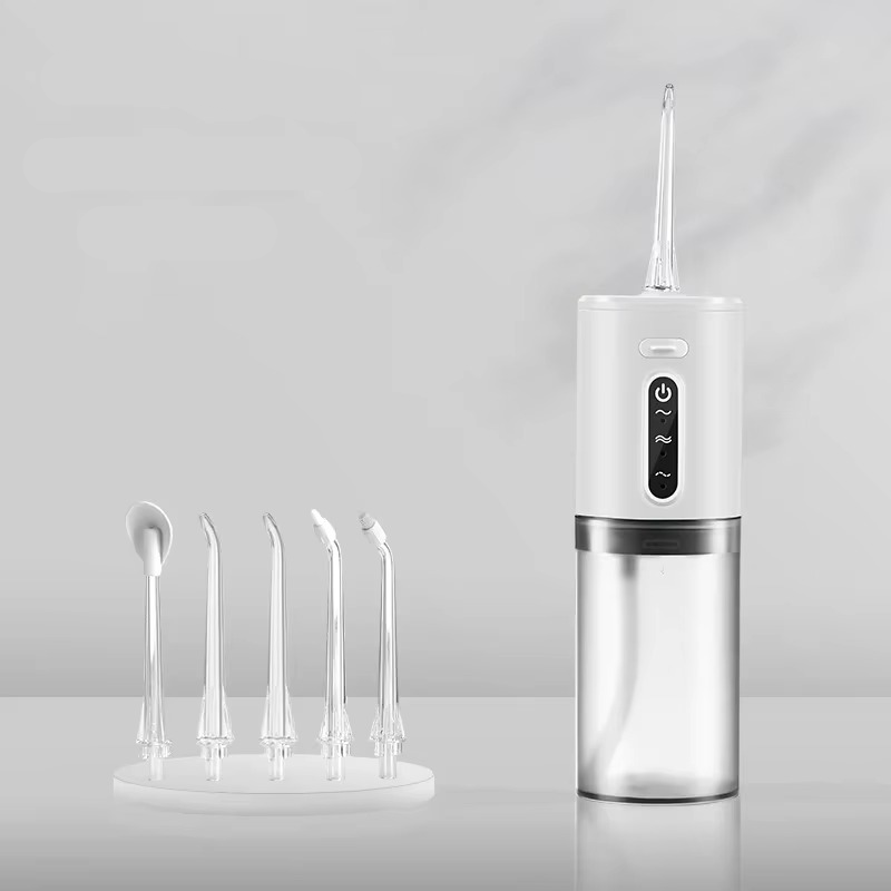 BowLift | Portable Water Flosser USB Rechargeable Oral Irrigator 9.5oz Electric Tooth Cleaner with 3 Modes Waterproof