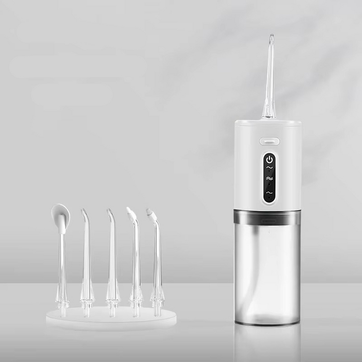 BowLift | Portable Water Flosser USB Rechargeable Oral Irrigator 9.5oz Electric Tooth Cleaner with 3 Modes Waterproof