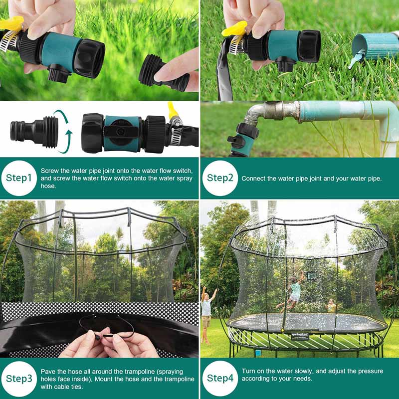 BowLift | Refreshing trampoline fun - water sprinkler