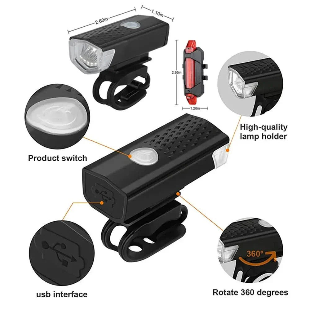 BowLift | BikeLite – Rechargeable USB bicycle light with rear light for safe rides