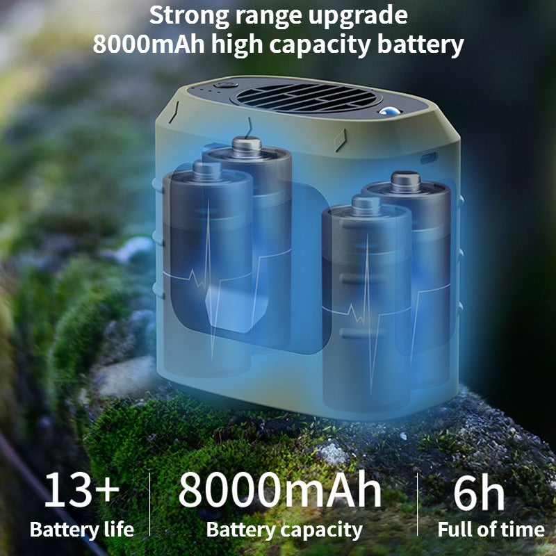BowLift | Camping Rechargeable Neck Fan Power Bank