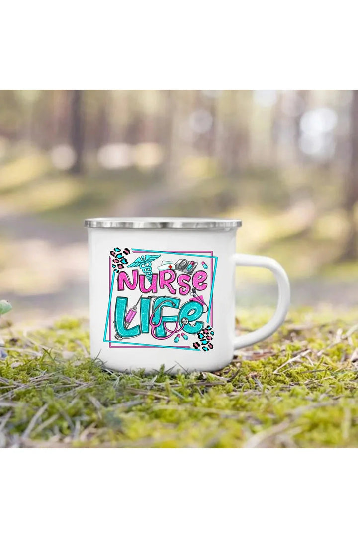 Life Enamel Coffee Mug | Bowlift