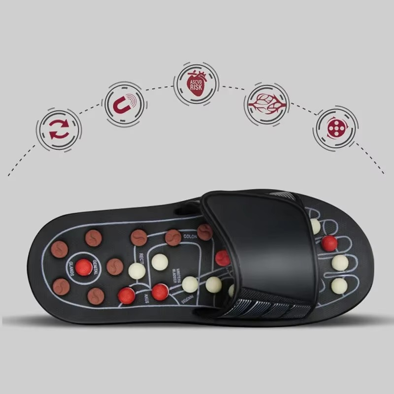 BowLift | Foot Massage Slippers with Pebble Acupressure Therapy