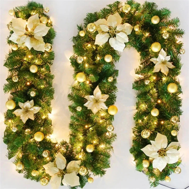 BowLift | Decorative Garland Christmas Pattern Lantern with Built-in Lighting