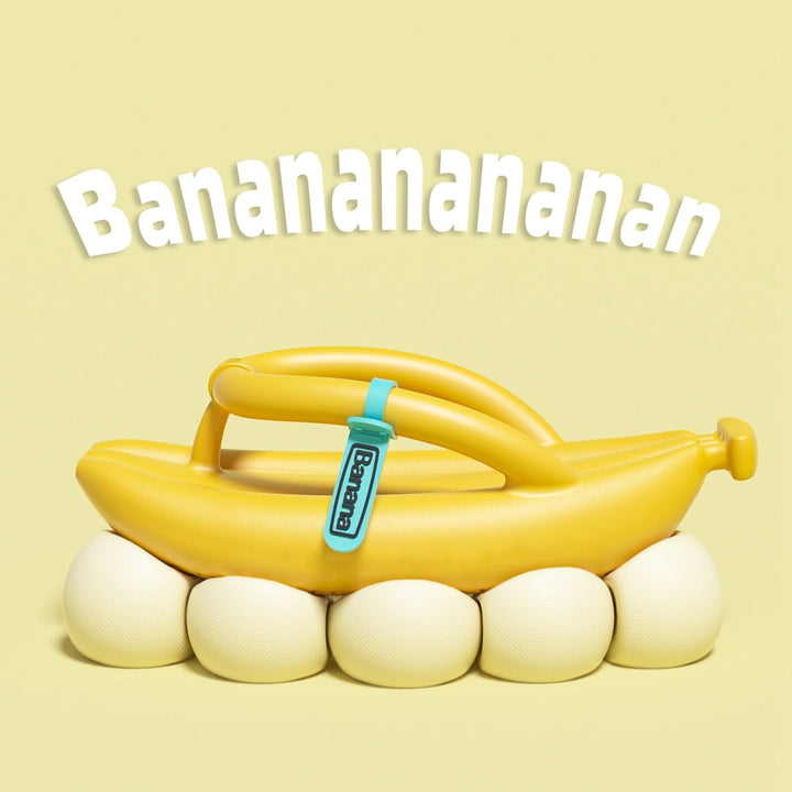 BowLift | Plush Banana Comfy EVA Flip Flops