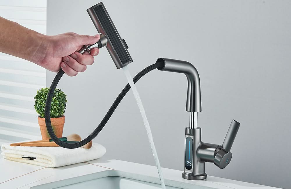 BowLift | LUXOR - Modern digital washbasin tap