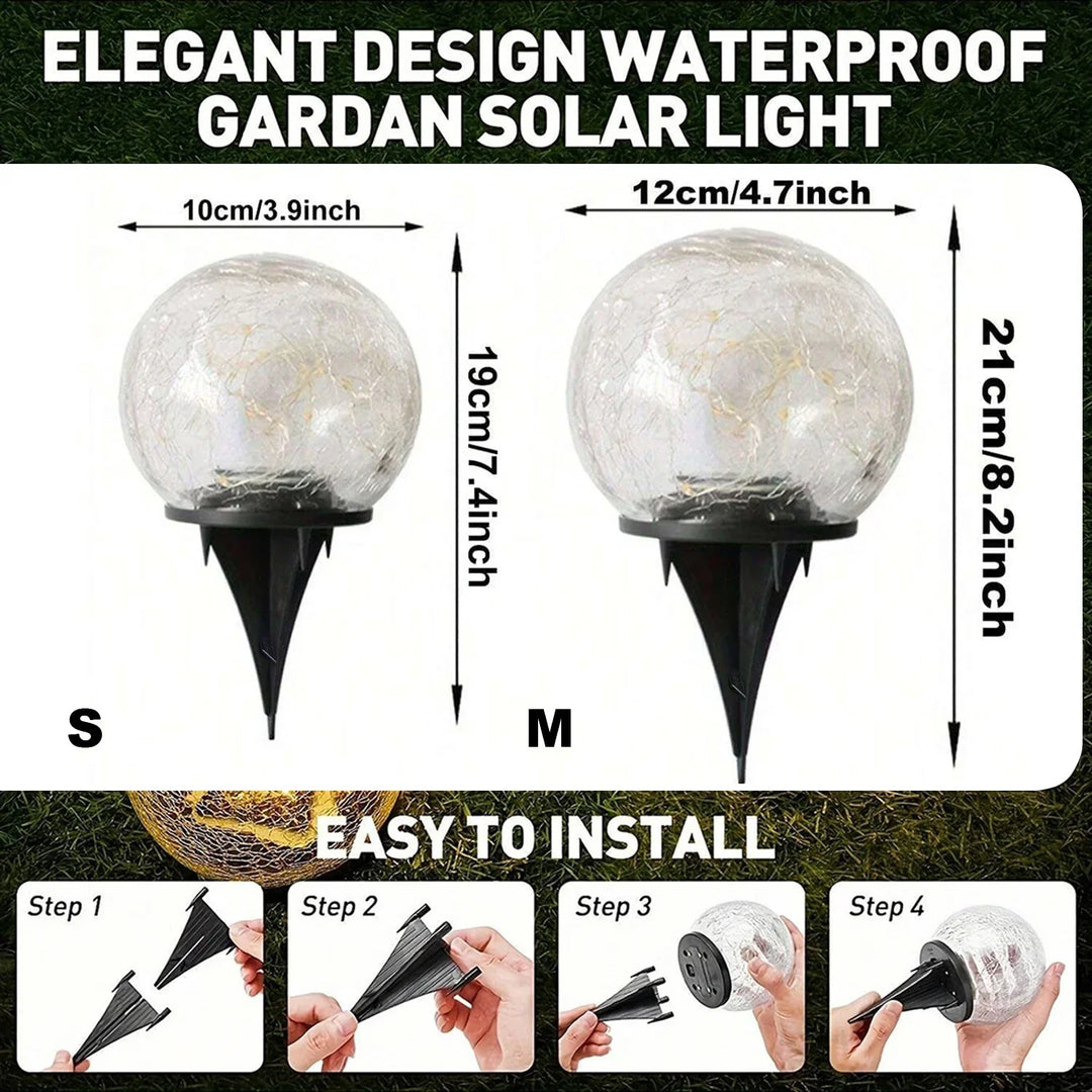 BowLift | Solar-Powered Glass Ball Magical Garden Light