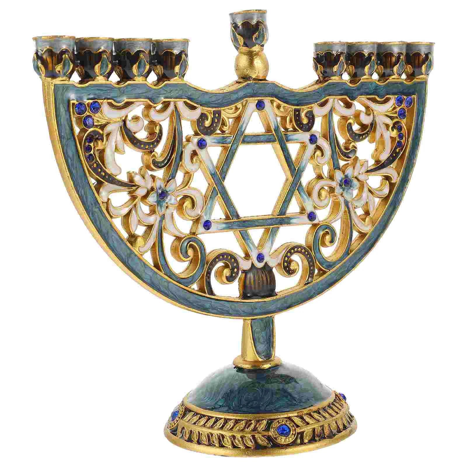 BowLift | Auriona Menorah Candle Holder | Chanukah Candelabrum & Table Decoration | Wedding & Holiday Decoration | Luxurious Elegance