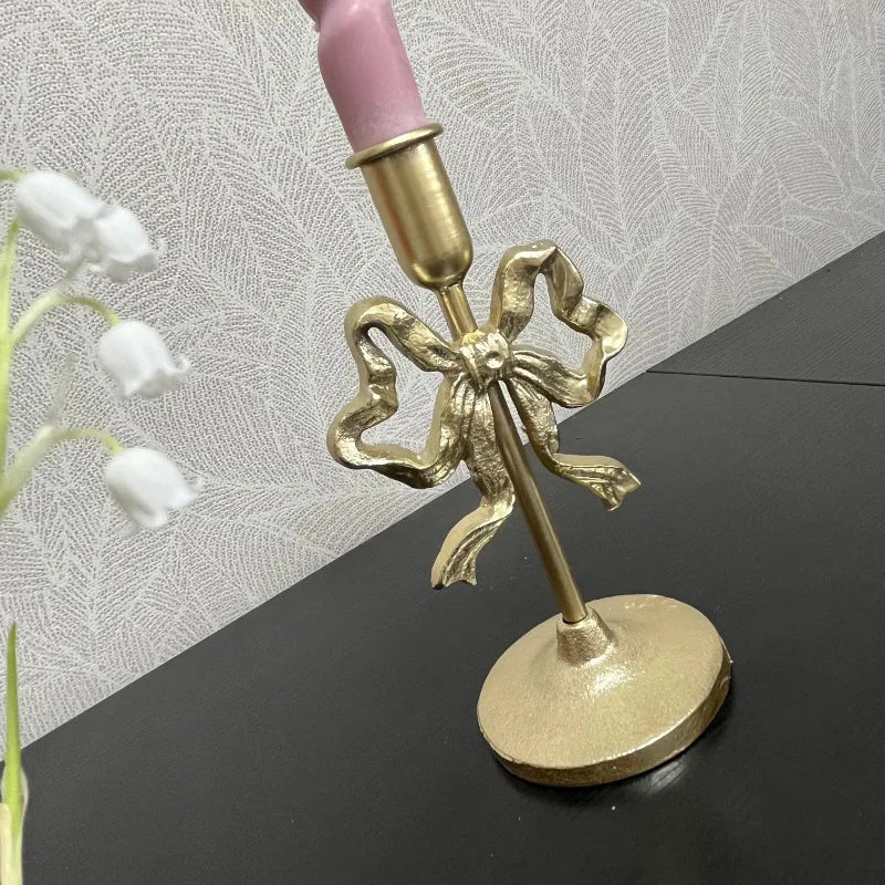French Wrought Iron Candle Holder | Bowlift