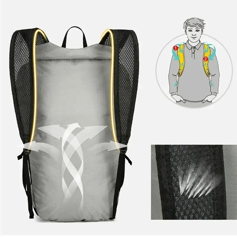 BowLift | Outdoor Backpack PackLite 20 L | Ultralight & Waterproof | Foldable for Travel & Hiking