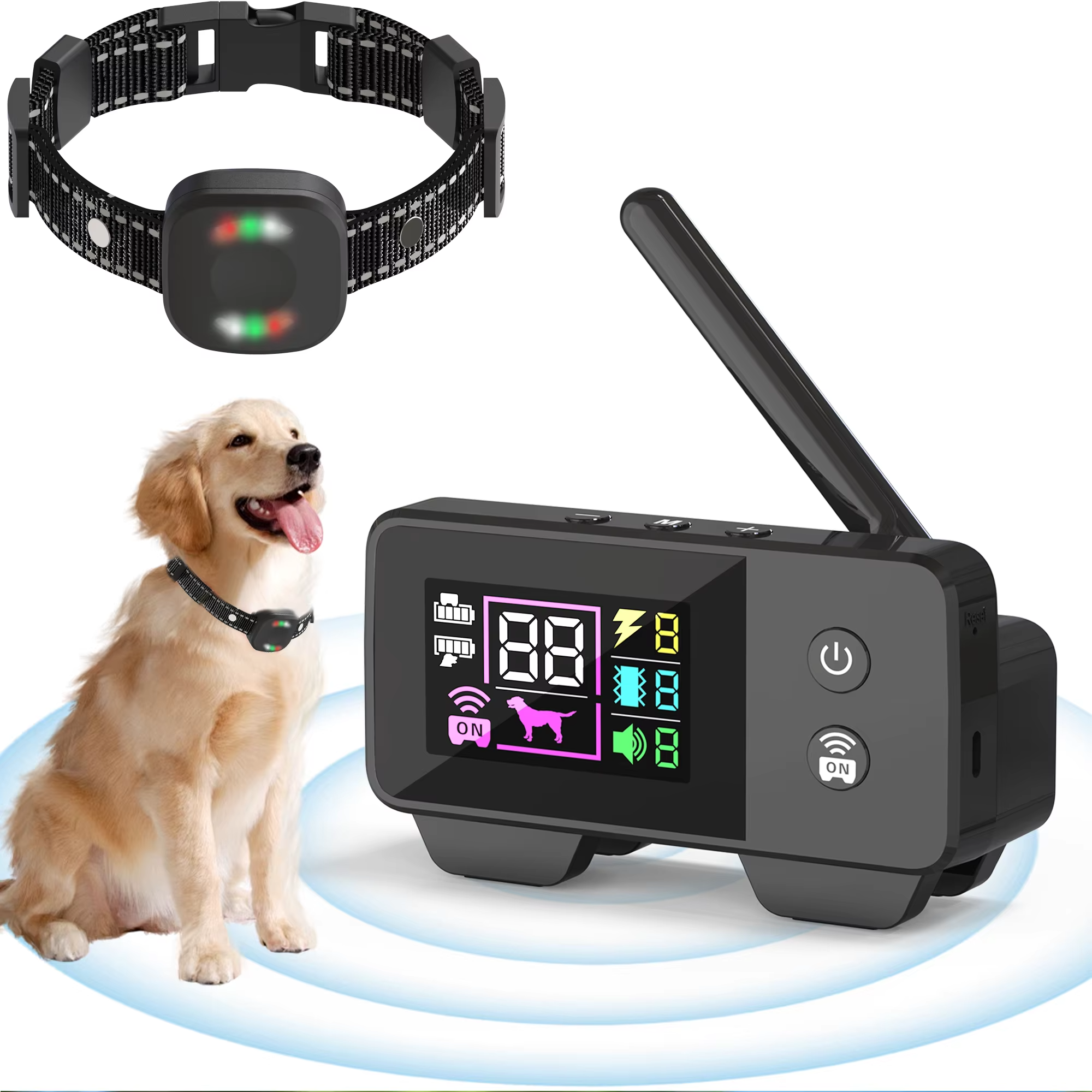 BowLift | Ultimate Safety 1,574.8 feet Wireless Dog Fence System with Rechargeable, Waterproof Collar