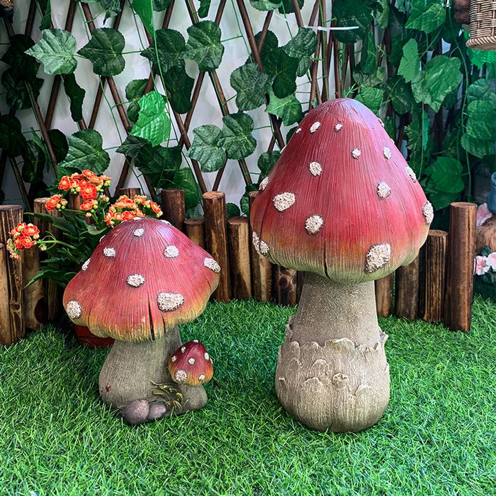 Outdoor Fairy Mushroom Resin Garden Decor | Bowlift