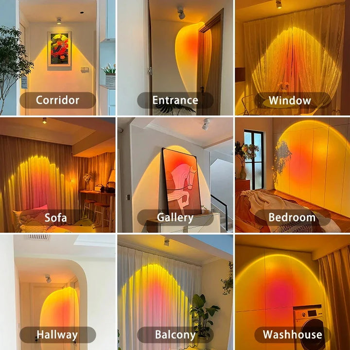 LED Sunset Atmosphere Wall Spotlight | Bowlift