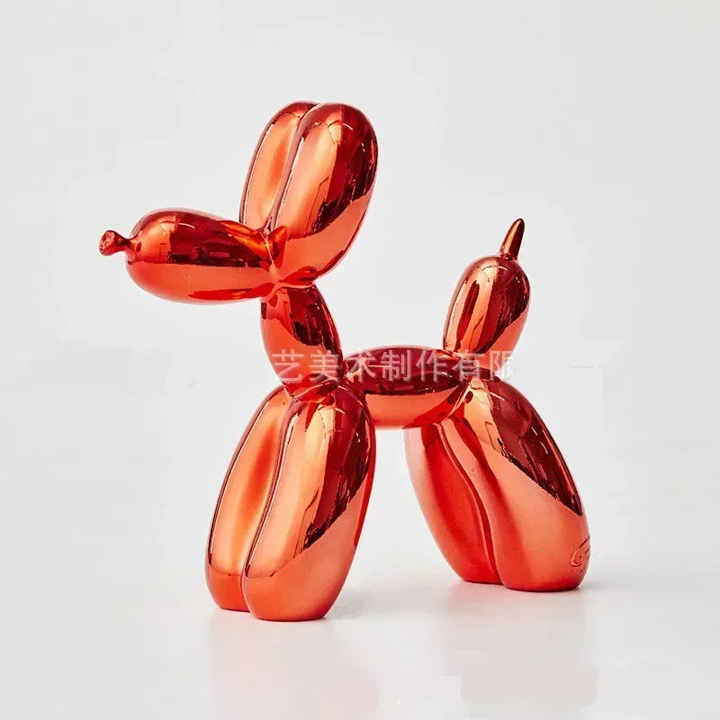 BowLift | Nordic Balloon Dog Sculpture Resin Animal Ornament Art Sculptures and Figures Craft Home Decoration Room Desktop Accessories