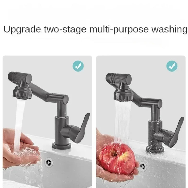 BowLift | Spray water protected mechanical universal swivel arm faucet