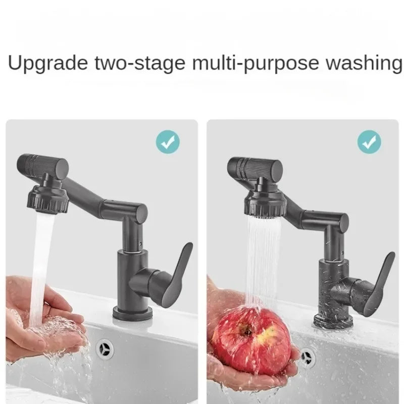 BowLift | Spray water protected mechanical universal swivel arm faucet