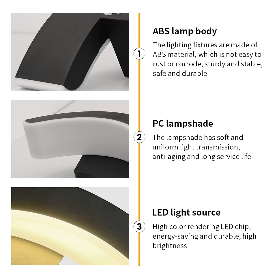 BowLift | Elegant 10W Waterproof LED Outdoor Wall Sconce for Garden and Balcony - Dual Voltage