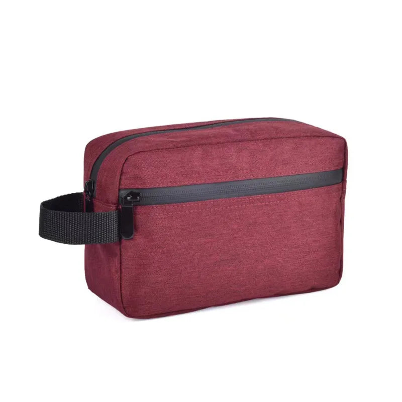 BowLift | Nylonéa toiletry bag Unisex | Water-repellent | Canvas design with leather handle | For travel & everyday use
