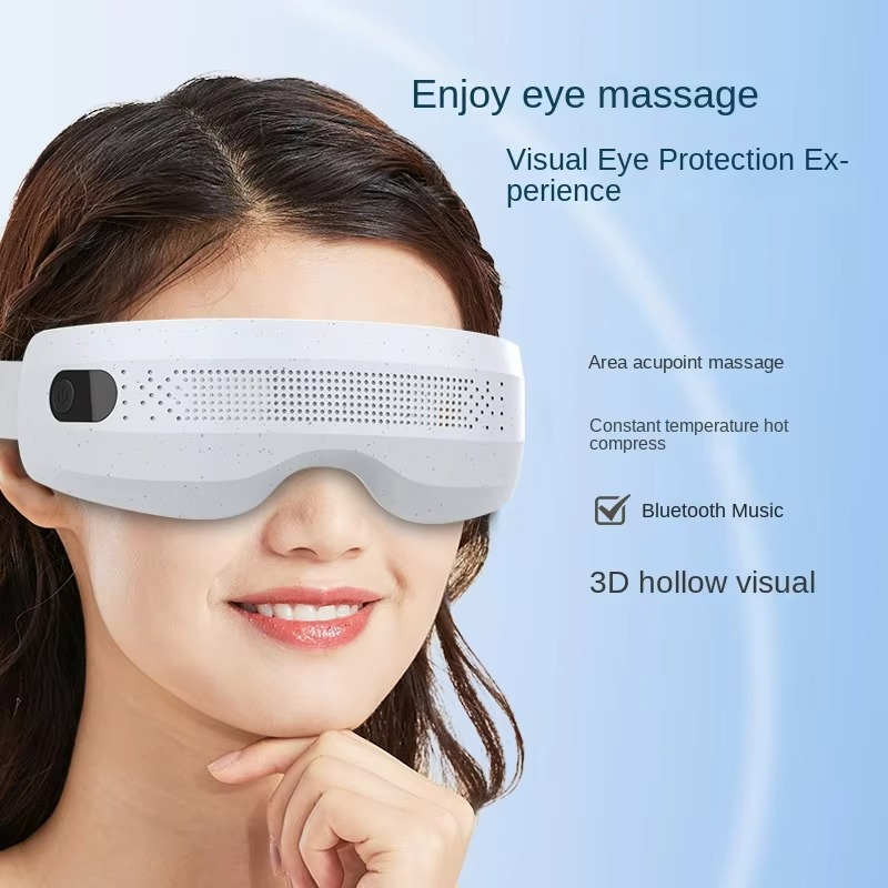 BowLift | Rechargeable Eye Massager Mask with Heat Therapy Vibration and Bluetooth Music