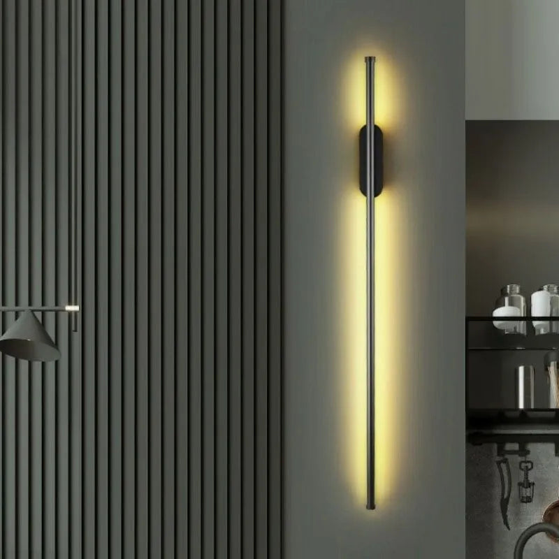 BowLift | SofaLume – Modern Wall Lamp in Black and Gold for Stylish Living