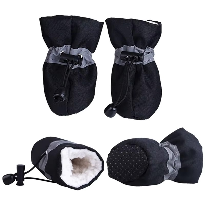 BowLift | 4-Pack Non-Slip Winter Puppy Booties for Outdoor Protection