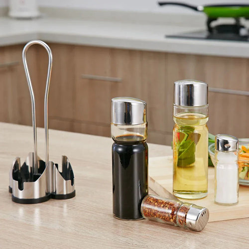 BowLift | Classic set of bottles and shakers for spices with convenient stands
