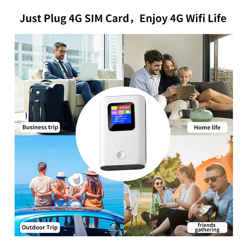 BowLift | MF905C Asia 4G LTE WIFI Router Portable 6000mAh Charger Wireless Hotspot 150Mbps Pocket Mobile Modem