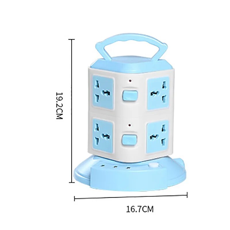 Tower Design Surge Protector Vertical Power Strip | Bowlift