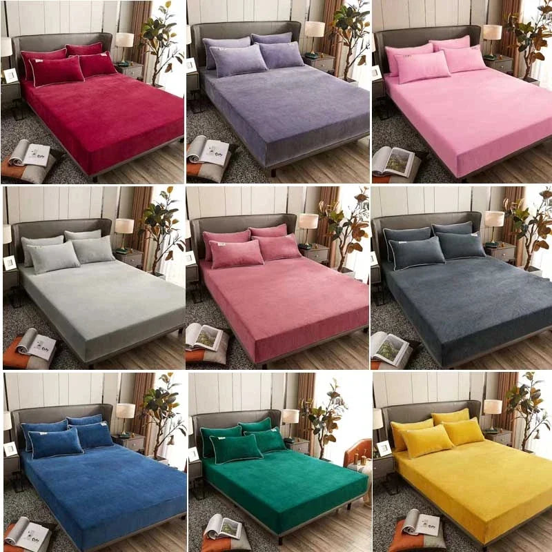 BowLift | Fitted Sheet Velura | Stretch Velvet | Soft & Warm | Mattress Protector for Winter