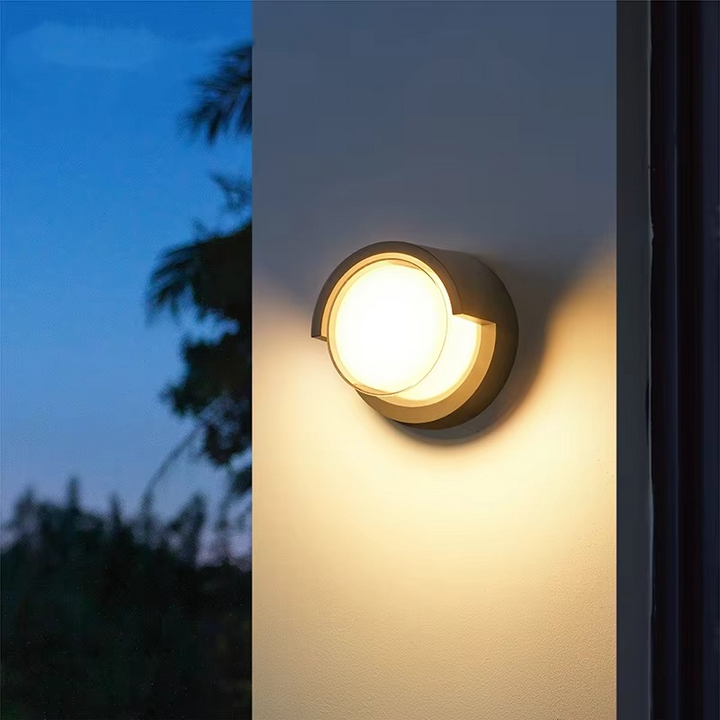 BowLift | Modern Outdoor LED Wall Light with Motion Sensor – Waterproof IP65 Security Lighting
