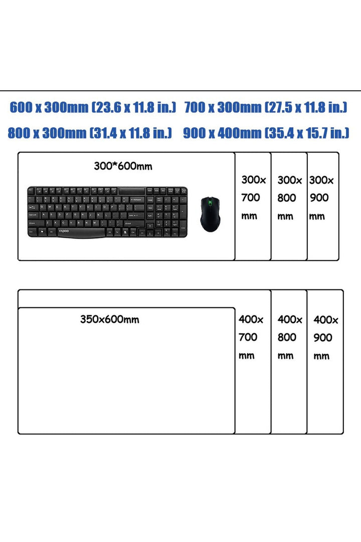 White Art Mouse Pad Desk Mat | Bowlift