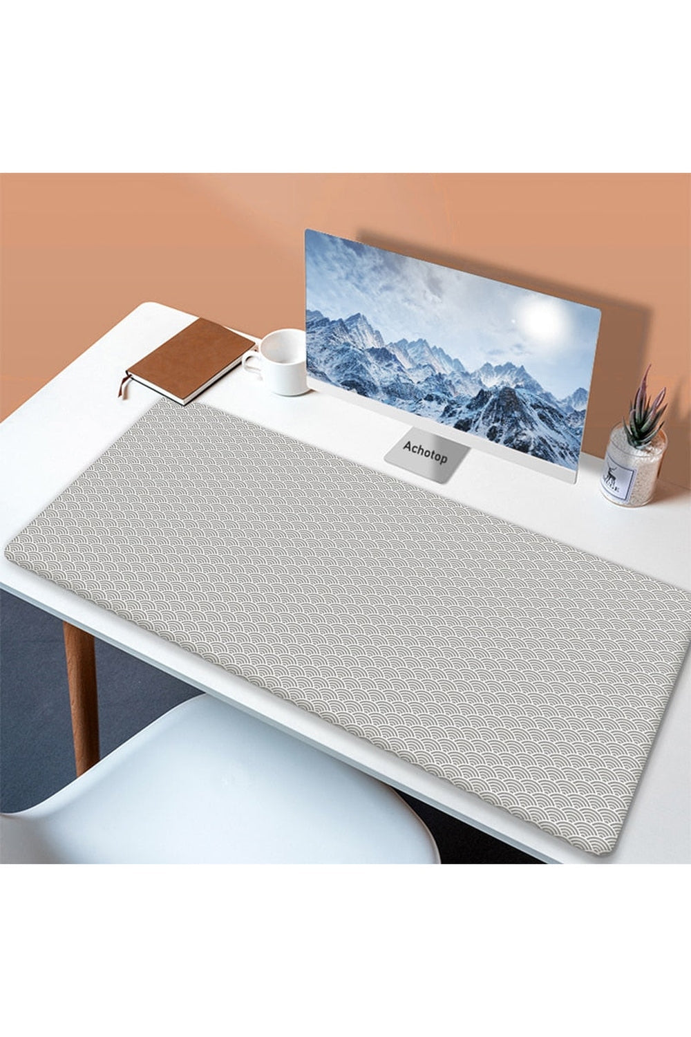 White Art Mouse Pad Desk Mat | Bowlift