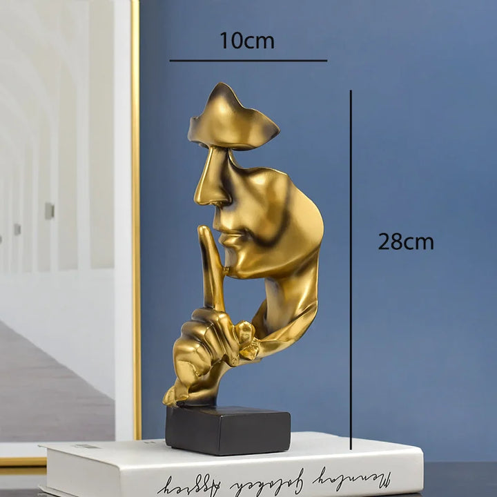 Silent Thinker Abstract Face Home Decor | Bowlift