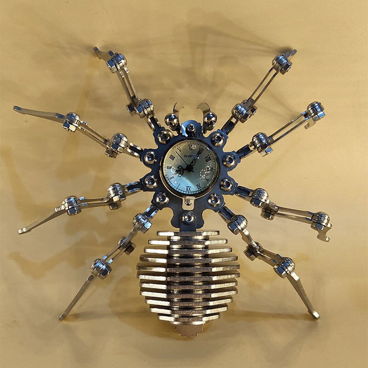 BowLift | Robot spider Stainless Steel Mechanical Clock