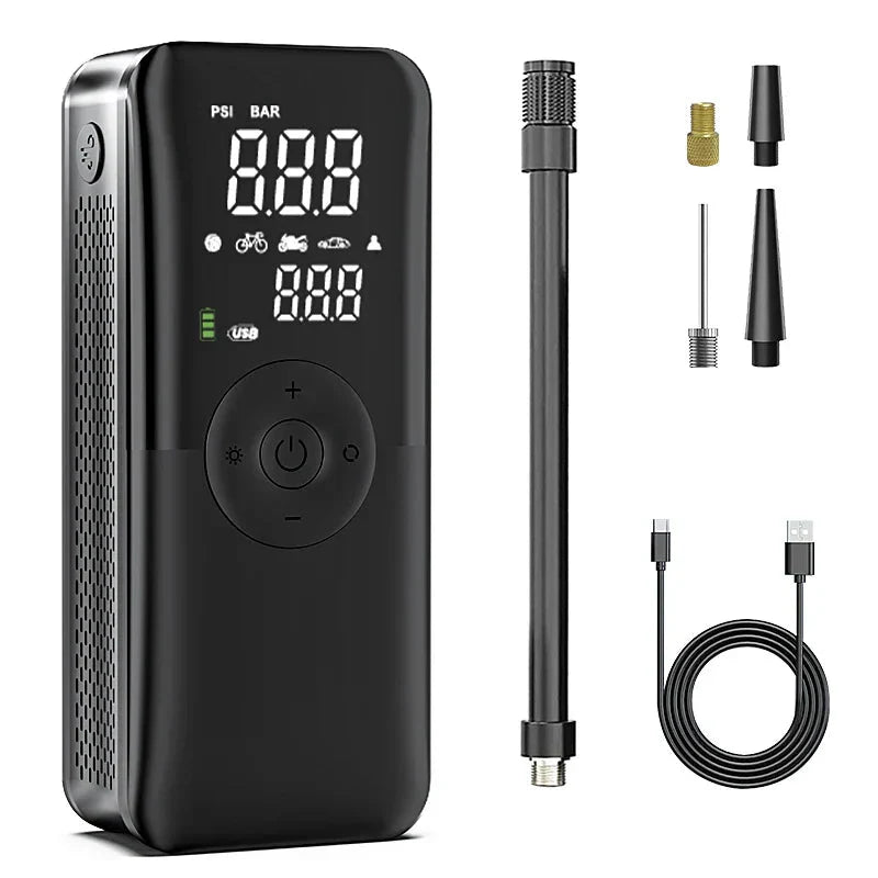 BowLift | Portable tire pump with digital display Quick and accurate tire inflation