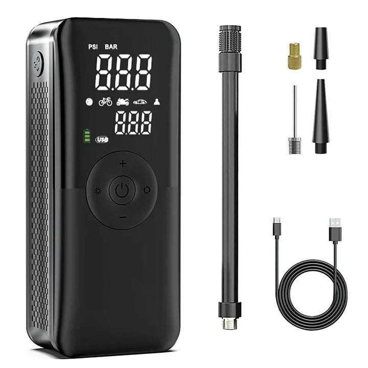 BowLift | Portable tire pump with digital display Quick and accurate tire inflation