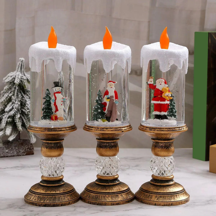 Crystal Echo Christmas Water Candle | Bowlift