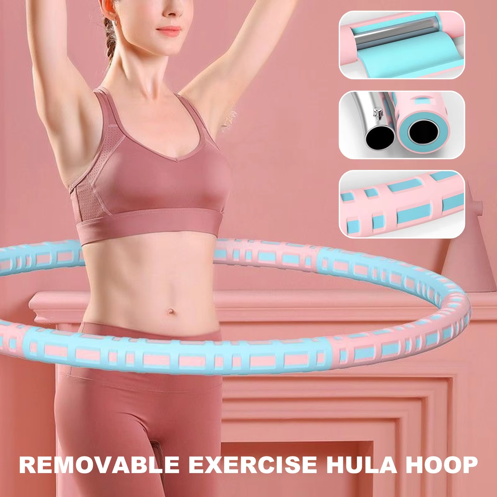 BowLift | Detachable Stainless Steel Weighted Fitness Hoop for Full Body Exercise