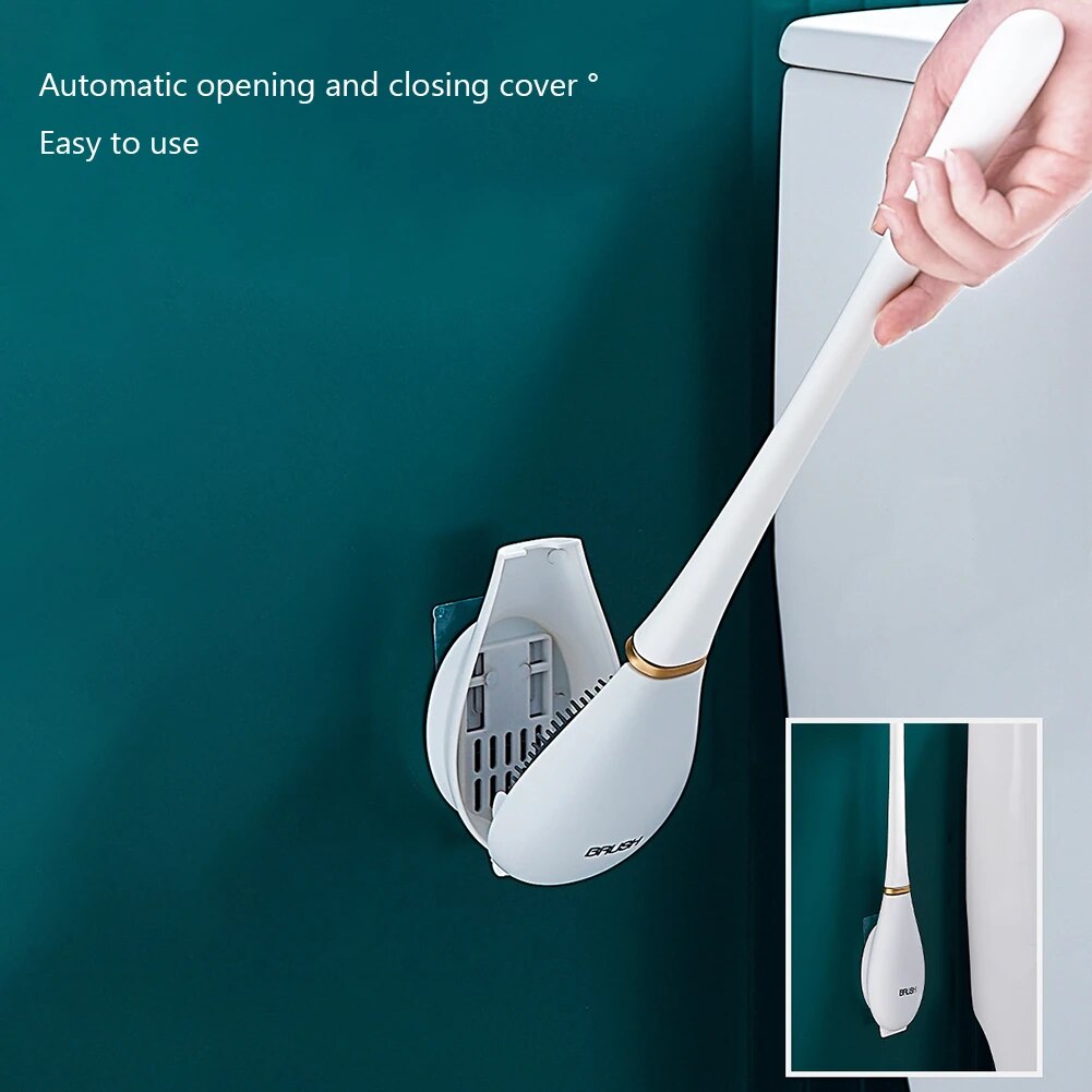 SumiClean - Slim Silicon Toilet Brush for Your Bathroom Bowlift