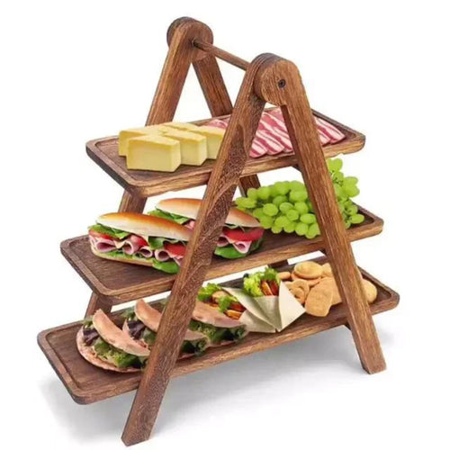 BowLift | NaturServe Wood Serving Tray | Decorative Fruit Tray & Snack Bowl | Perfect for Kitchen & Living Area | 30 × 20 × 3 cm