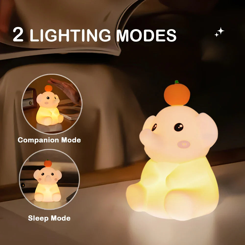 BowLift | LumiDum LED Night Light | Soft Silicone | 3 Brightness Levels | Portable & Rechargeable | 17.7 × 9.1 cm