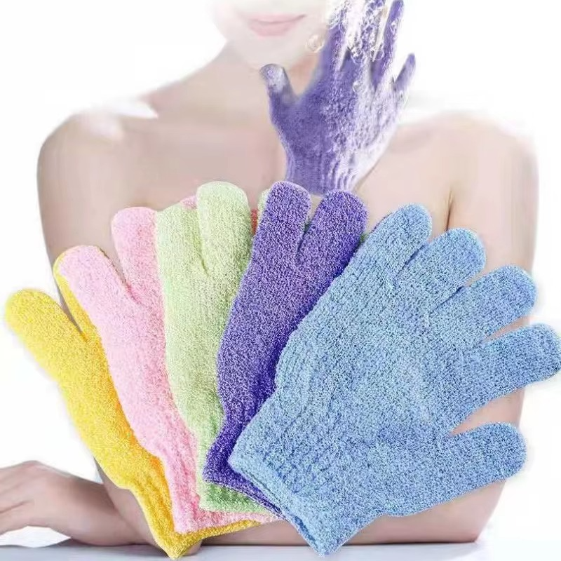 BowLift | Reversible Exfoliating Shower Gloves, Body Scrub and Cleansing Gloves for Smooth Skin