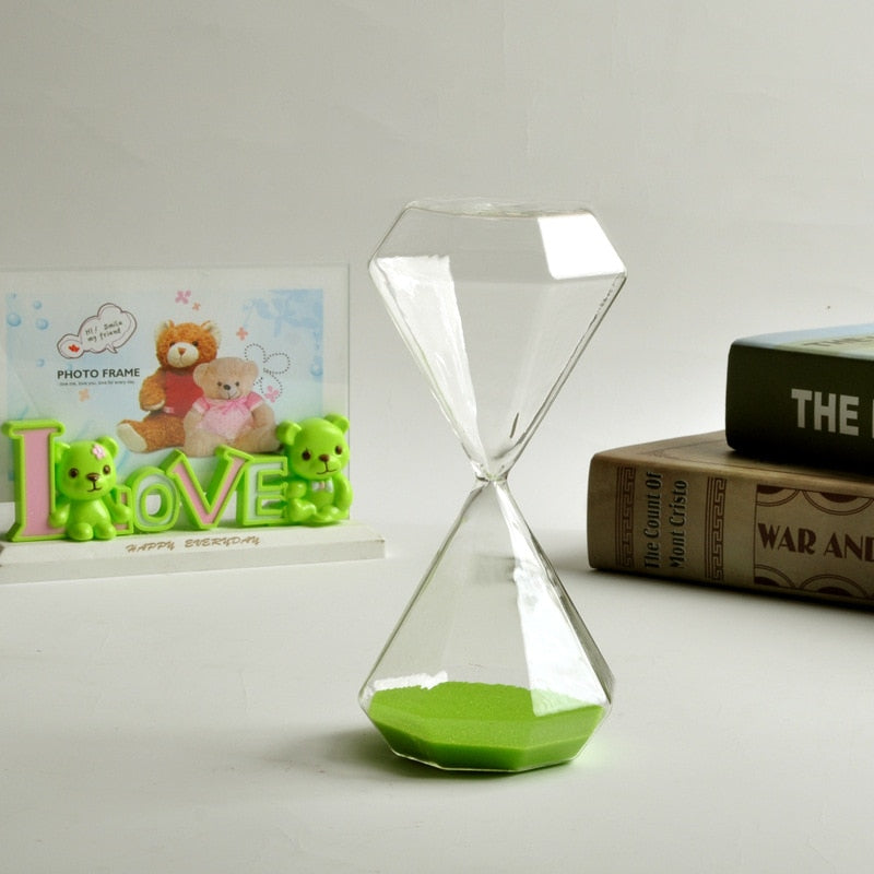 BowLift | 5–60 Minute diamond hourglass, hourglass, hourglass, children's gift, hourglass, home decoration, available in multiple color options