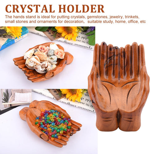 BowLift | Giving Praying Wooden Carved Hands Candy Holder Home Decor